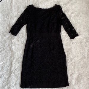 Boden black lace dress